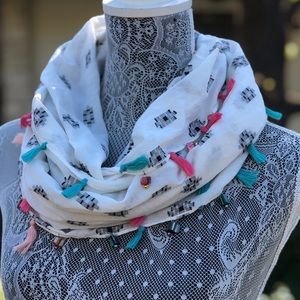 Handmade scarves made from up-cycled jwellery